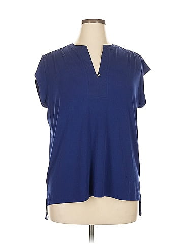 Dana Buchman Short Sleeve Blouse (view 1)