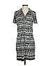 Max Studio Print Gray Casual Dress Size XS - photo 1