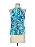 Escada 100% Silk Blue Sleeveless Silk Top Size EU 36 / US 6 - photo 1