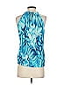 Escada 100% Silk Blue Sleeveless Silk Top Size EU 36 / US 6 - photo 2