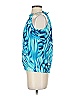 Escada 100% Silk Blue Sleeveless Silk Top Size EU 36 / US 6 - photo 5
