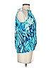 Escada 100% Silk Blue Sleeveless Silk Top Size EU 36 / US 6 - photo 4