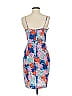 Yumi Kim 100% Polyester Print Blue Cocktail Dress Size S - photo 2