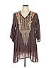 Johnny Was 100% Polyester Brown Casual Dress Size XL - photo 1