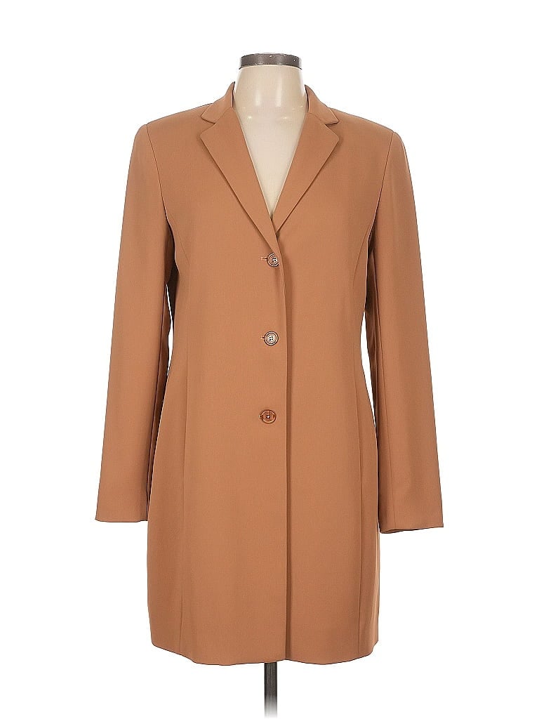 Yansi Fugel 100% Rayon Tan Coat Size 10 - photo 1