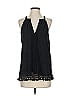 Joie 100% Polyester Black Sleeveless Blouse Size S - photo 1