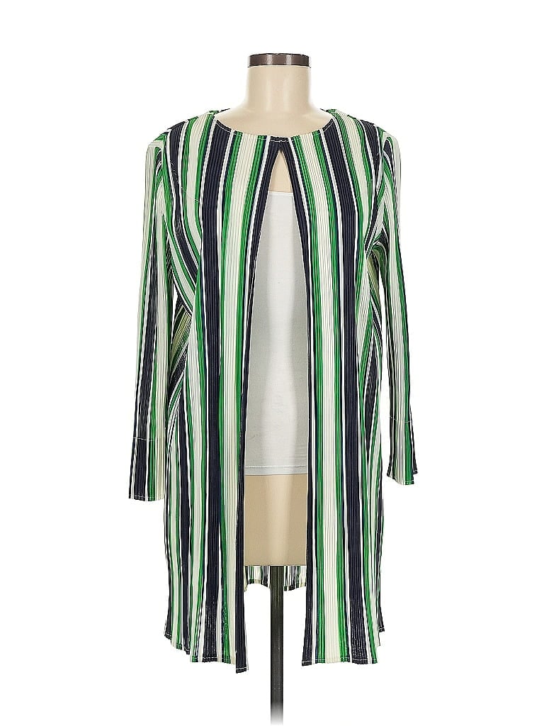Travelers by Chico's 100% Polyester Green Cardigan Size M - photo 1