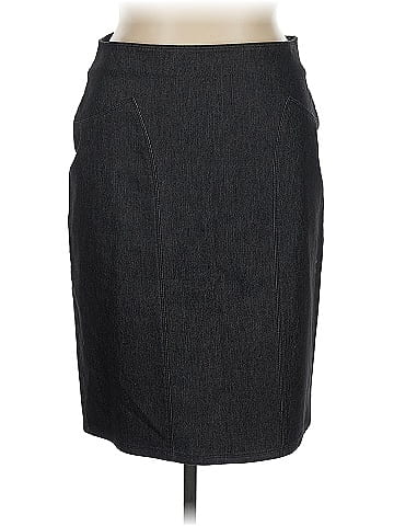 Lafayette 148 New York Denim Skirt (view 1)
