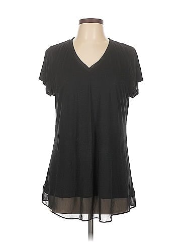 INC International Concepts Short Sleeve Blouse (view 1)