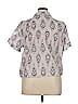 Karen Kane 100% Cotton Paisley Gray Short Sleeve Blouse Size XL - photo 2