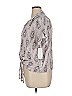 Karen Kane 100% Cotton Paisley Gray Short Sleeve Blouse Size XL - photo 5