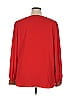 Boston Proper 100% Polyester Red Long Sleeve Blouse Size XL - photo 2