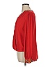 Boston Proper 100% Polyester Red Long Sleeve Blouse Size XL - photo 5
