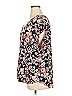 Soho 100% Polyester Floral Black Short Sleeve Blouse Size XL - photo 5