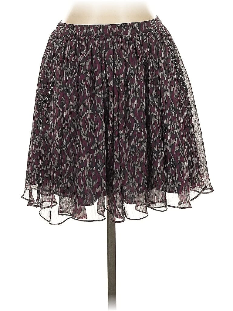 Armani Exchange 100% Polyester Paisley Purple Casual Skirt Size 0 - photo 1