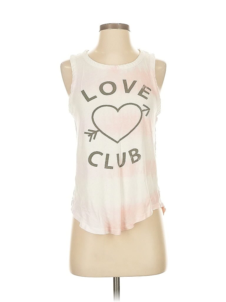 Pre-owned Chaser Tank Top Pink Sweetheart Neckline Tops