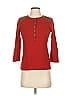 Lauren Jeans Co. 100% Cotton Red 3/4 Sleeve T-Shirt Size XS - photo 1
