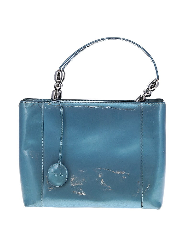 Christian Dior 100% Patent Leather Teal Blue Dior Malice One size - photo 1