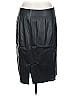Carlisle 100% Leather Solid Black Leather Skirt Size 10 - photo 2