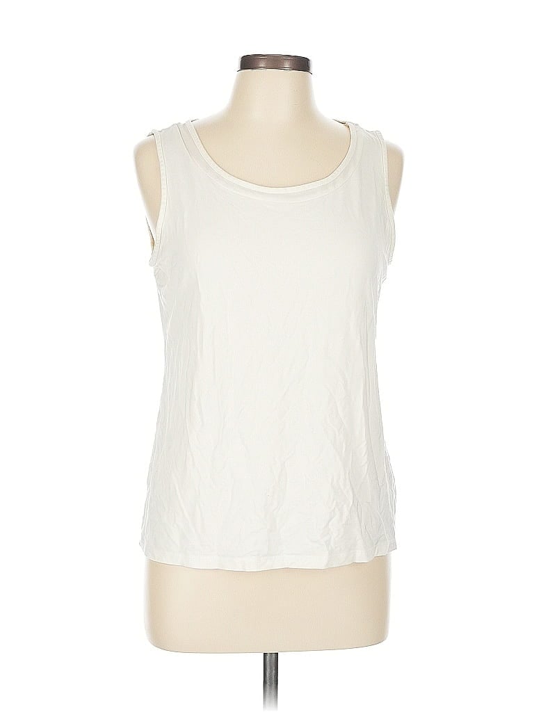 Pre-owned Talbots Sleeveless T-shirt In White