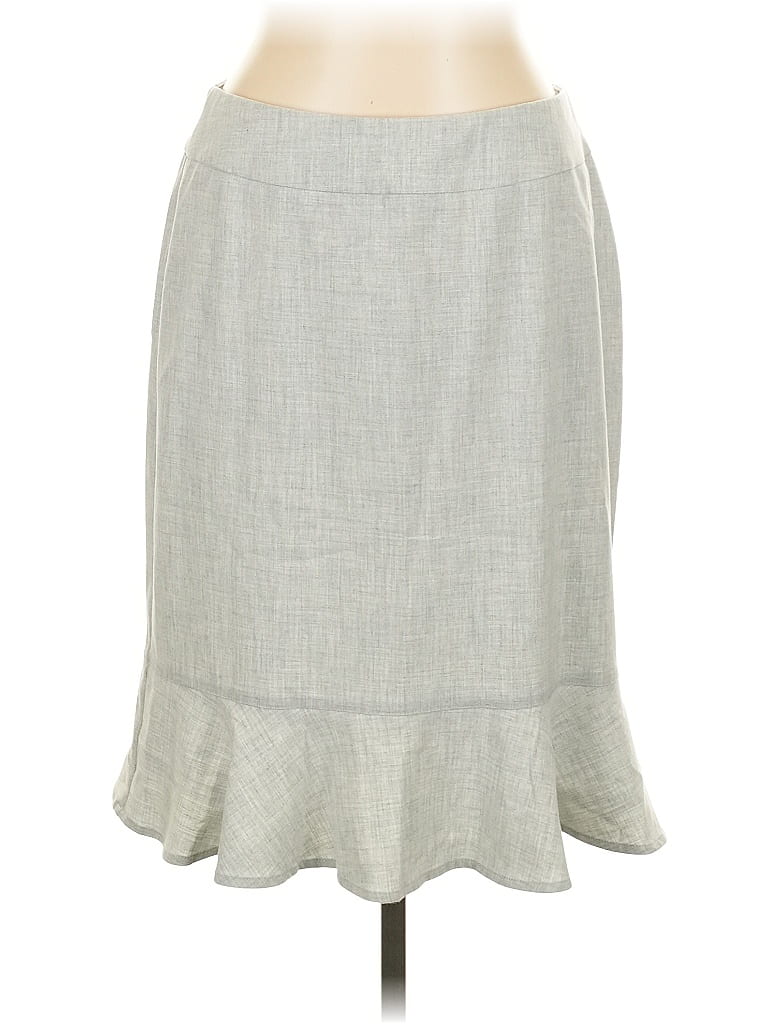 Pre-owned Violets & Roses Casual Skirt In Gray