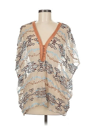 Twelfth Street by Cynthia Vincent 3/4 Sleeve Silk Top (view 1)