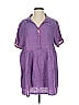 Flax 100% Linen Purple Casual Dress Size (S) - photo 1