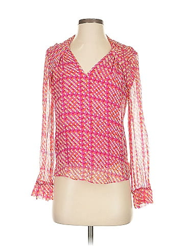 The Fold 3/4 Sleeve Silk Top (view 1)