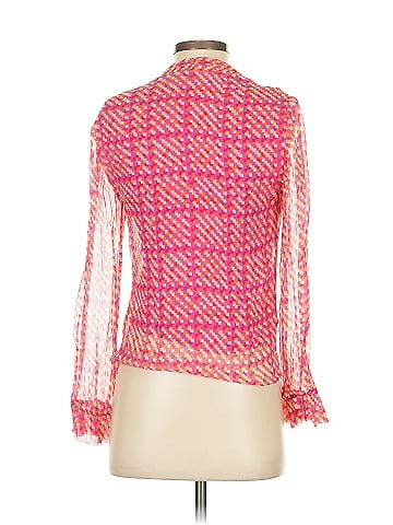 The Fold 3/4 Sleeve Silk Top (view 2)