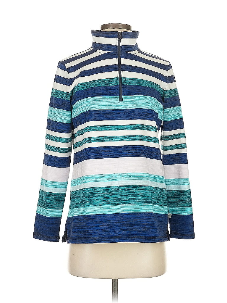 T by Talbots Stripes Blue Pullover Sweater Size S - photo 1