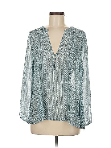 Joie Long Sleeve Silk Top (view 1)