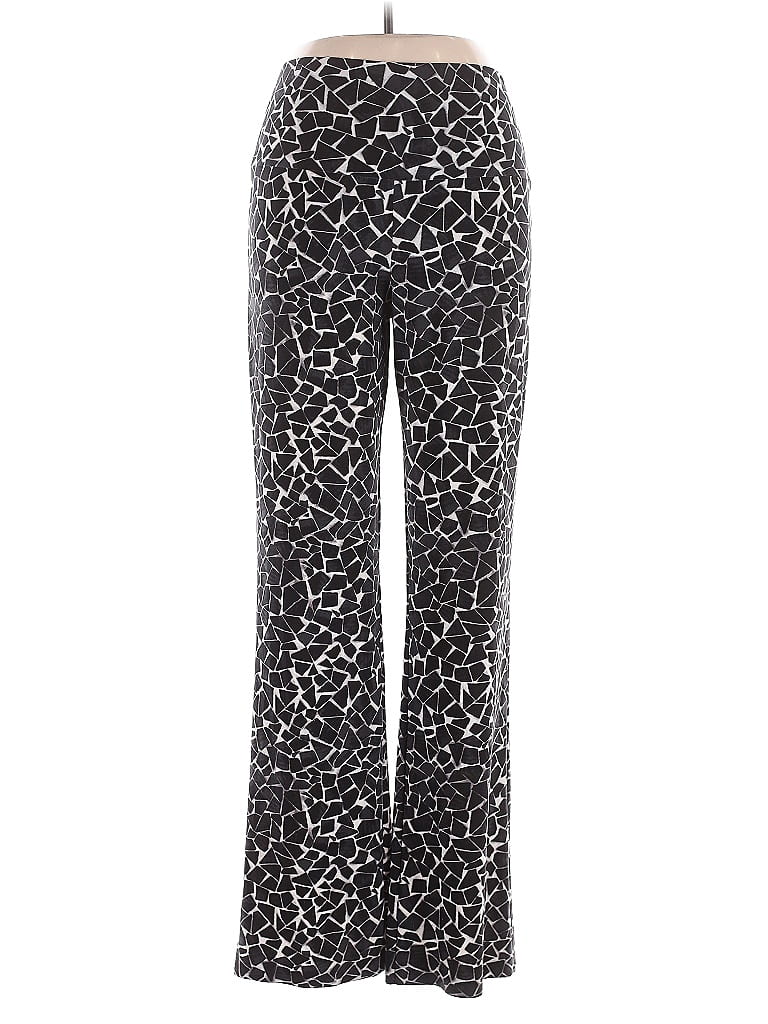 Norma Kamali Animal Print Black Casual Pants Size L - photo 1