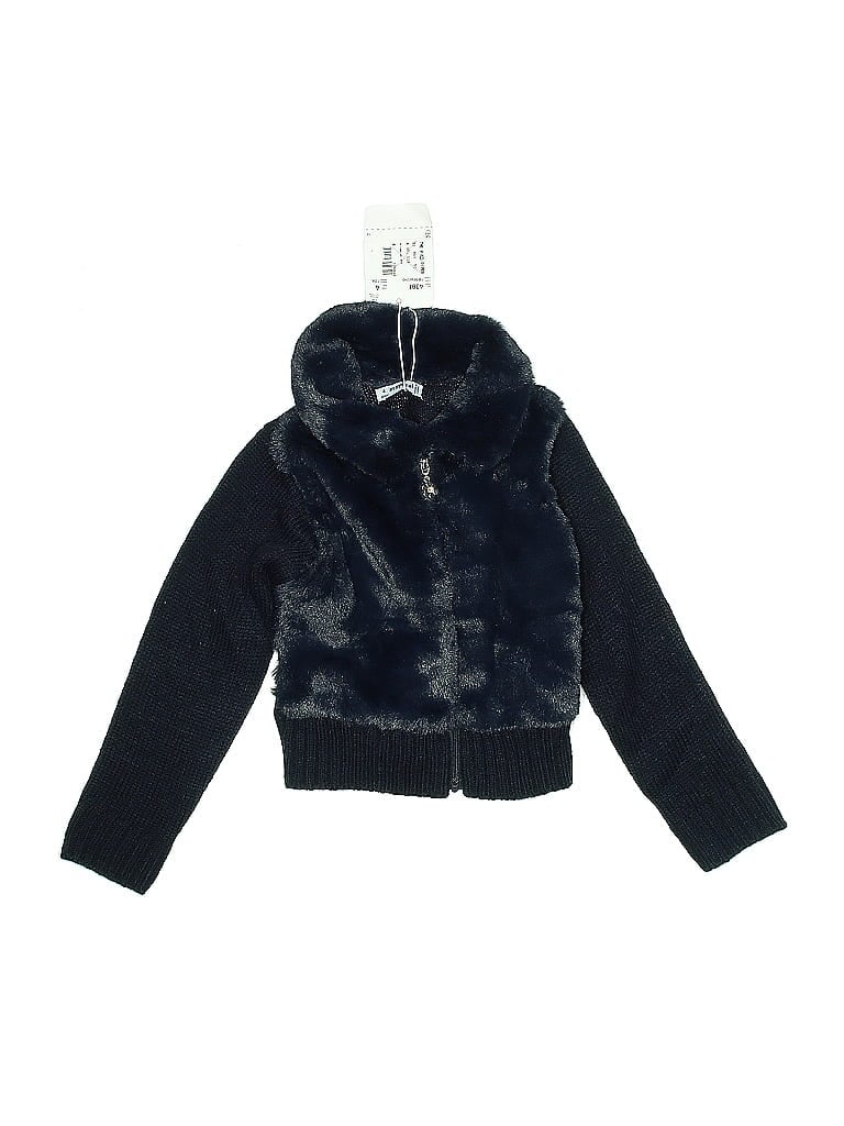 Mayoral Black Blue Cardigan Size 4 - photo 1
