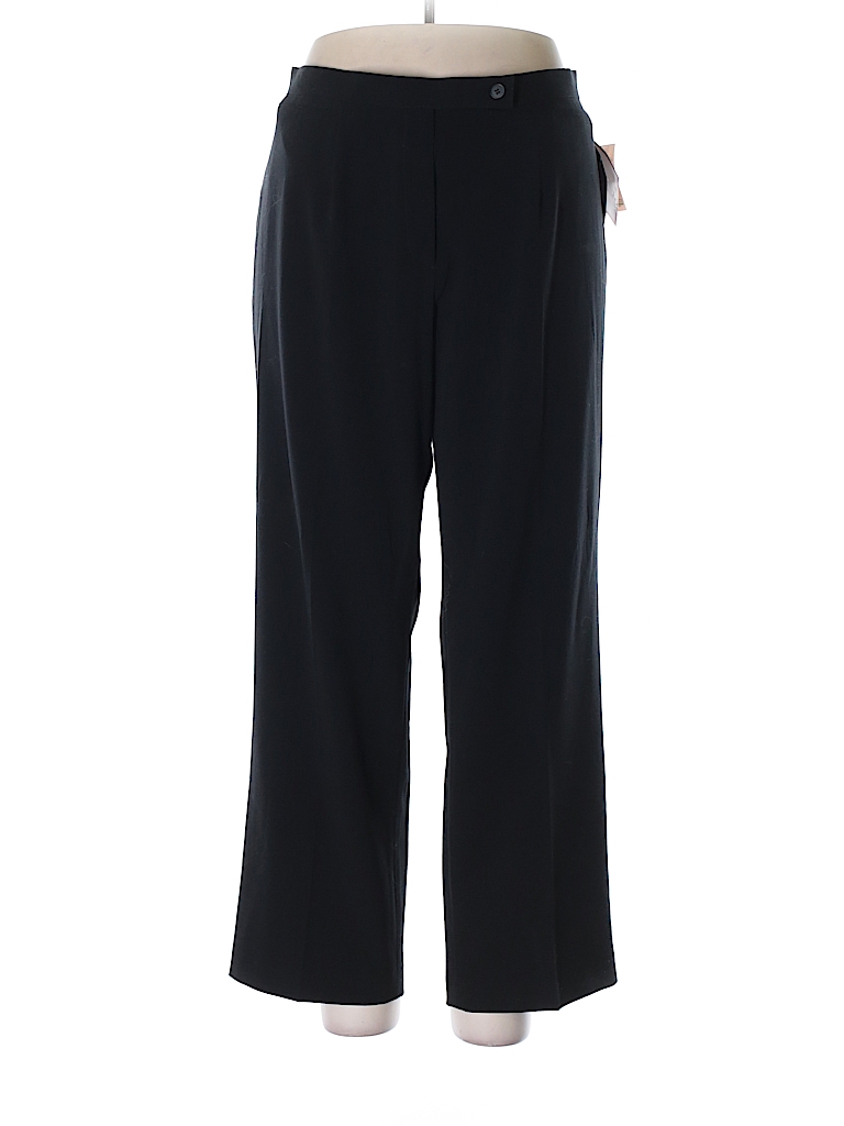 Focus 2000 Solid Black Dress Pants Size 16 (Petite) - 74% off | thredUP