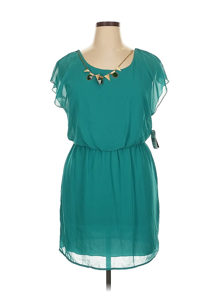 Pre-owned City Triangles Casual Dress In Blue