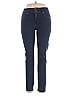 IMAN Solid Blue Jeans Size 10 - photo 1