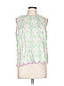 Crown & Ivy 100% Cotton Green Sleeveless Blouse Size L - photo 1