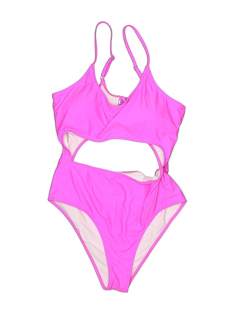Pre-owned Assorted Brands One Piece Swimsuit In Pink