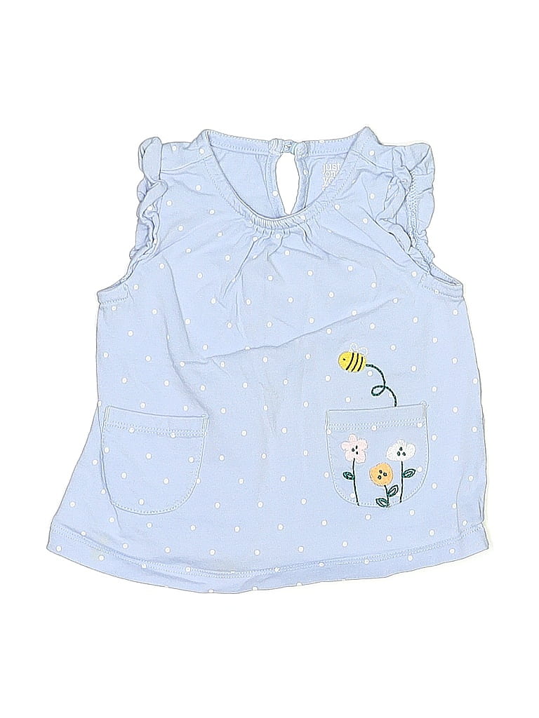 Just One You Made by Carter's 100% Cotton Blue Sleeveless Blouse 9-12 MO / 12 MO - photo 1