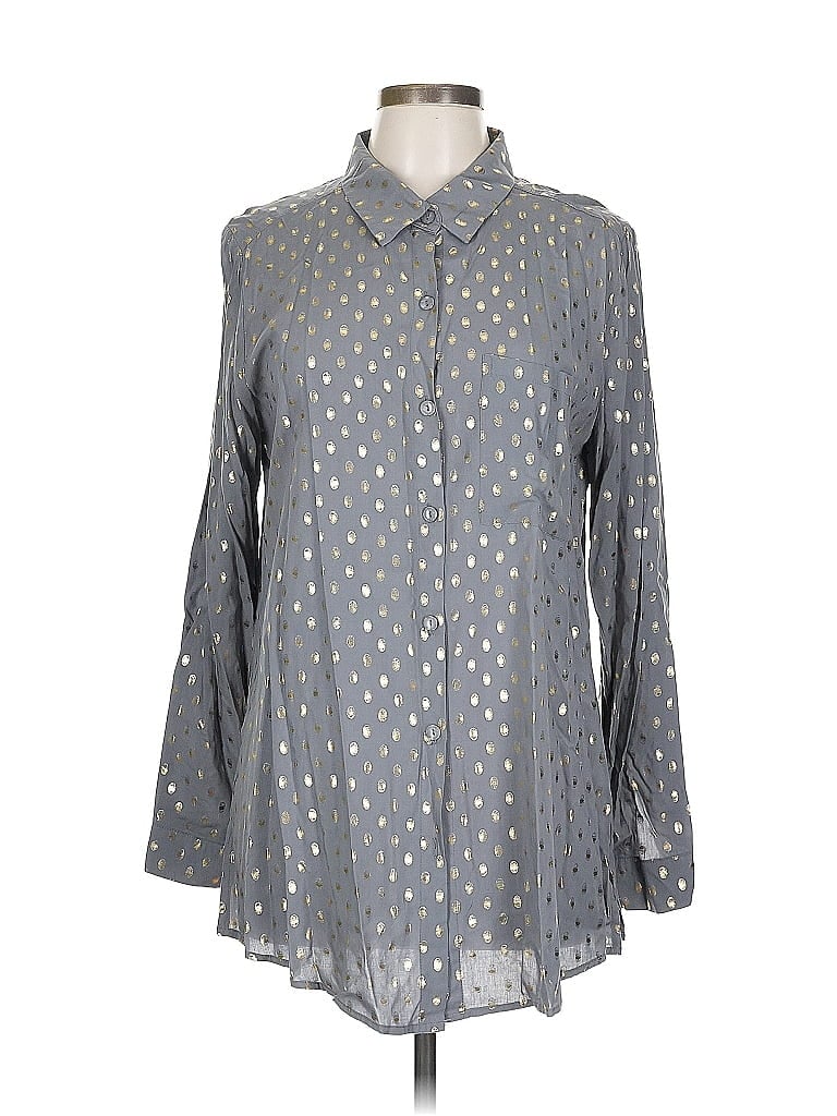 Click to view more detailed imagery on our partner's website Pre-owned Urban Outfitters Long Sleeve Blouse In Gray