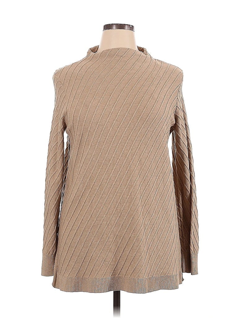 Pre-owned Vince Camuto Turtleneck Sweater In Brown