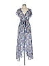 Ella Moss 100% Polyester Paisley Blue Casual Dress Size M - photo 1