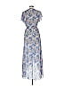 Ella Moss 100% Polyester Paisley Blue Casual Dress Size M - photo 2