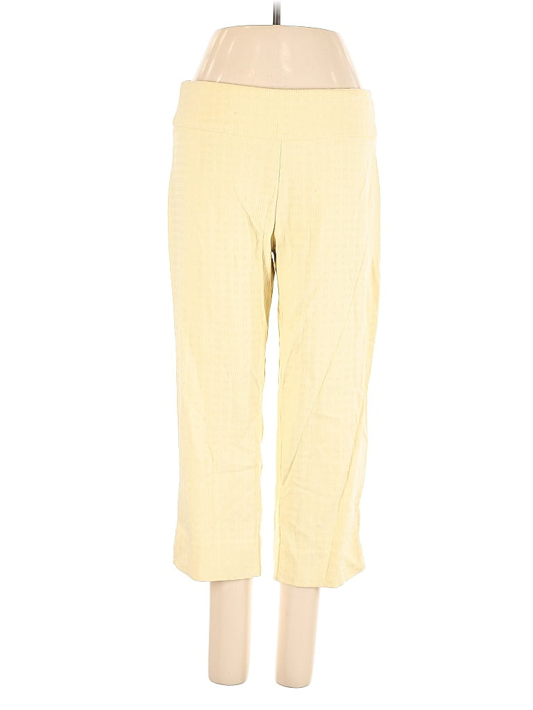 Pre-owned Zac & Rachel Casual Pants In Yellow