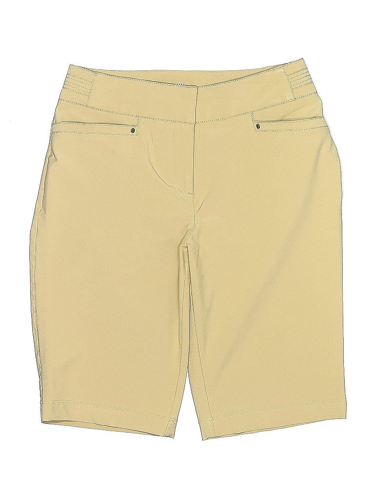 Tail Solid Yellow Khaki Shorts Size 2 - photo 1