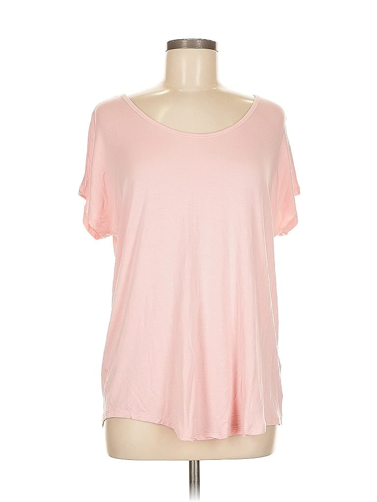 Pre-owned Lands' End Short Sleeve T-shirt In Pink