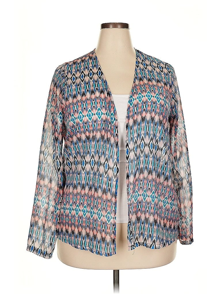 Pre-owned Xhilaration Kimono In Blue