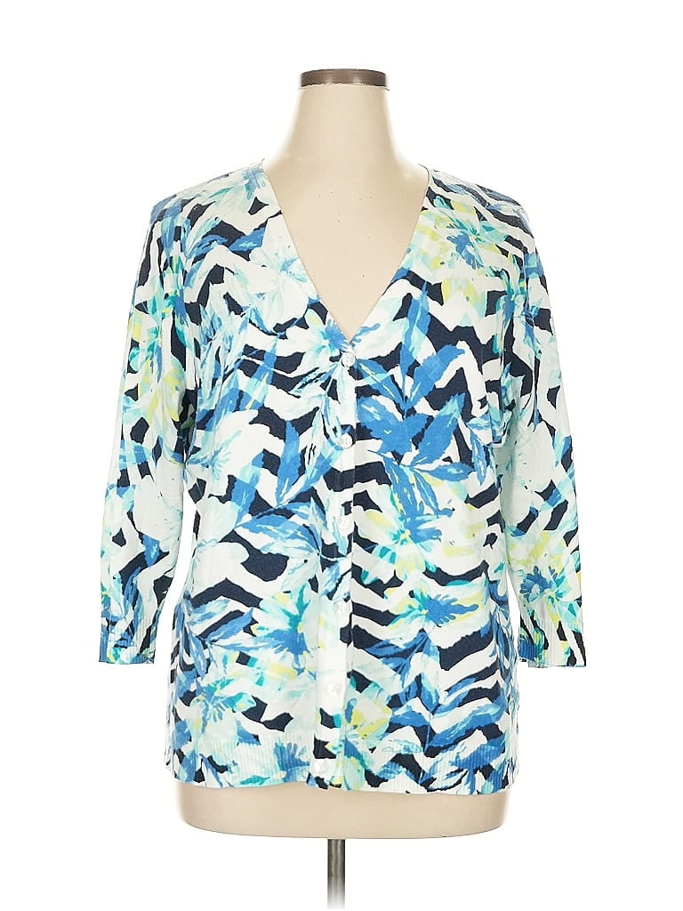 Cj Banks Blue Cardigan Size 1X - photo 1