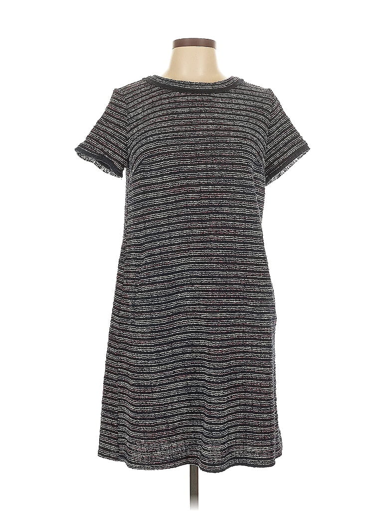 Pre-owned Ann Taylor Loft Casual Dress In Gray