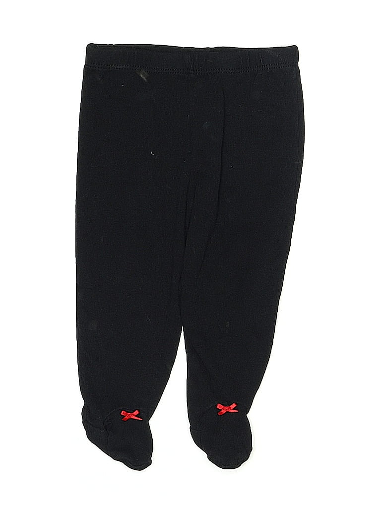 Carter's 100% Cotton Hearts Black Casual Pants 6-9 MO / 9 MO - photo 1